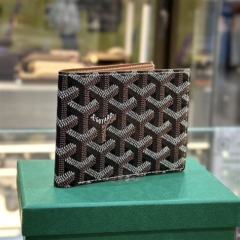 goyard wallet material|goyard wallet retail price.